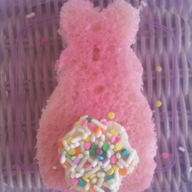 Pink sprinkle cotton tail