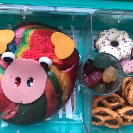 Rainbow Bagel Pig